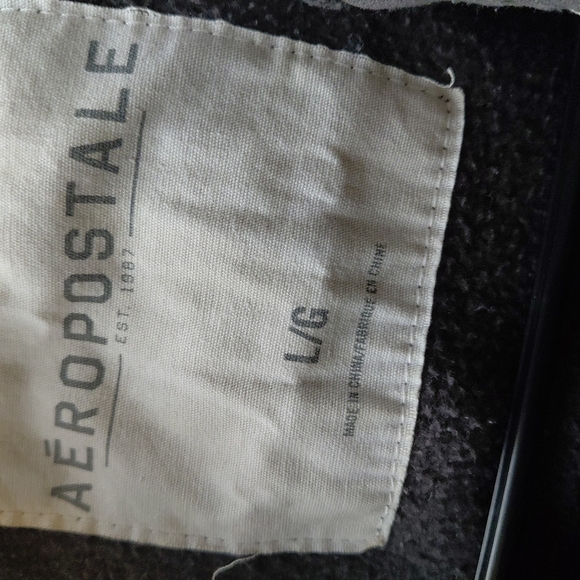 Aeropostale Women's Sweatshirt Gray Hoodie Size L - Picture 7 of 9